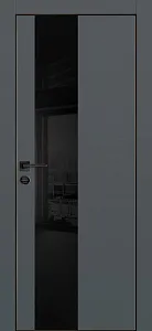 Товар Межкомнатная дверь ПХ-6 черная кромка с 4-х ст. Графит матовый