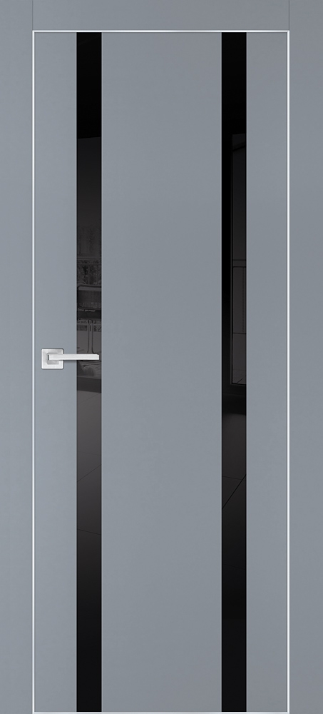 Фото Межкомнатная дверь PX-9  AL кромка с 4-х ст. Серый матовый